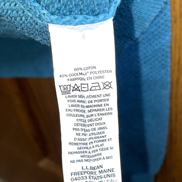 L.L. Bean |  Teal Crew Neck Cotton Blend Sweater | Large - Picture 6 of 6